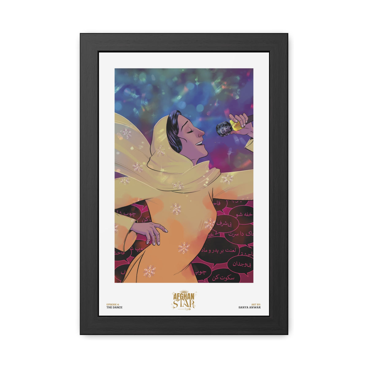 Framed Afghan Star Poster: Episode 4 — The Dance